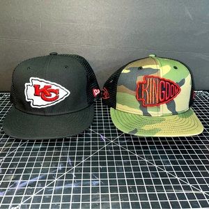 Kansas City Chiefs New Era Hats Mesh Adjustable SnapBack Trucker Hat NFL 🏈🔴🟡